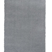 8'x11' Grey Hand Woven Indoor Shag Area Rug