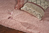 8' x 11' Polyester Rose Pink Area Rug