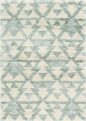 8'10" x 13'" Polypropelene Ivory-Grey Area Rug