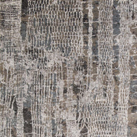 7'10"X 11'2" Viscose Silver Area Rug