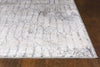 7'10"X 11'2" Viscose Grey Blue Area Rug