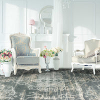 7'10" x 11'2" Polypropelene Slate Area Rug