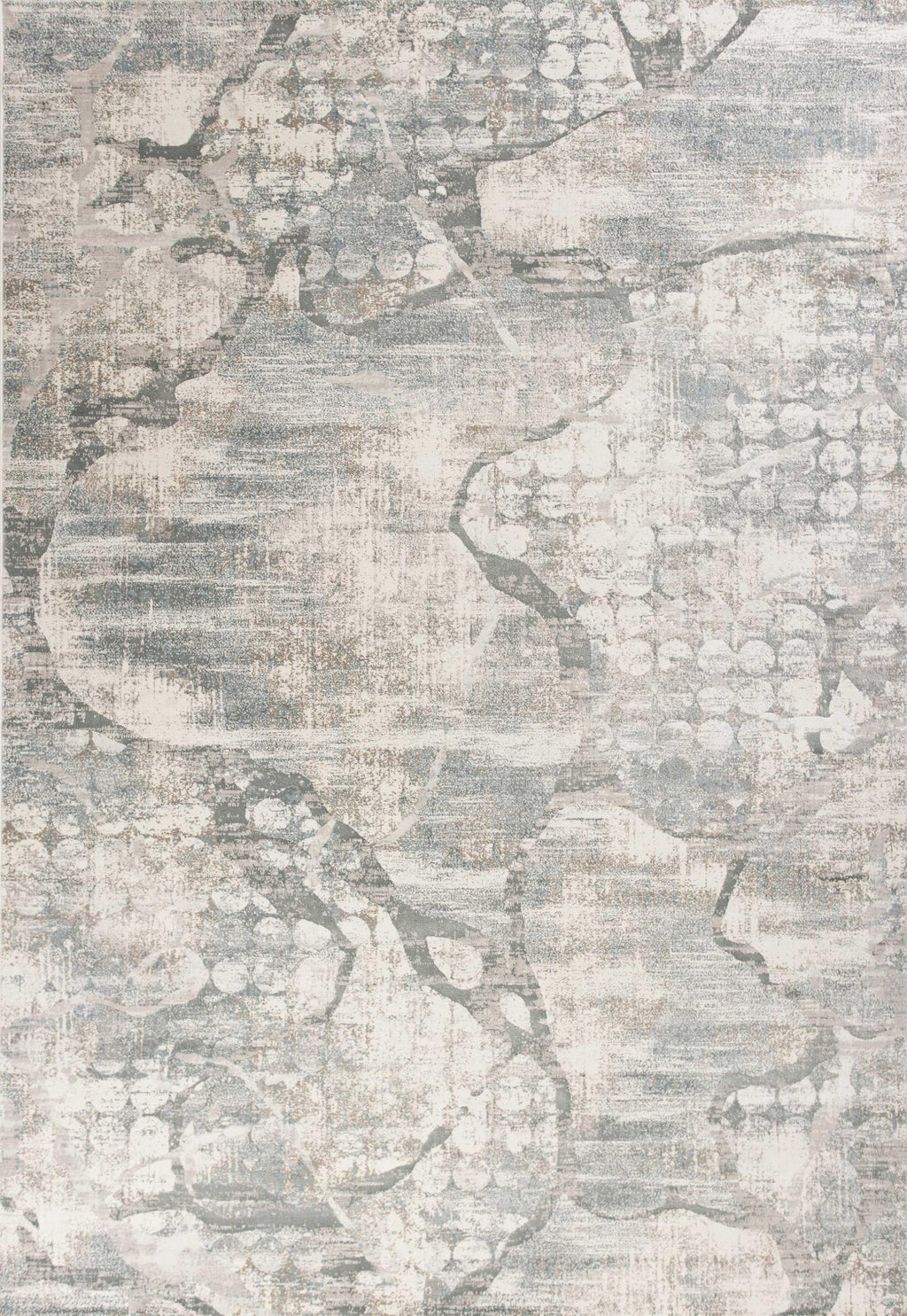 7'10" x 11'2" Polypropelene Ivory-Mist Area Rug