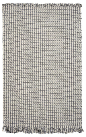 7'9" x 9'9" Wool Ivory-Grey Area Rug