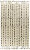 5' x 8' Wool Ivory Area Rug