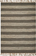 7'6" x 9'6" Jute Slate-Ivory Area Rug