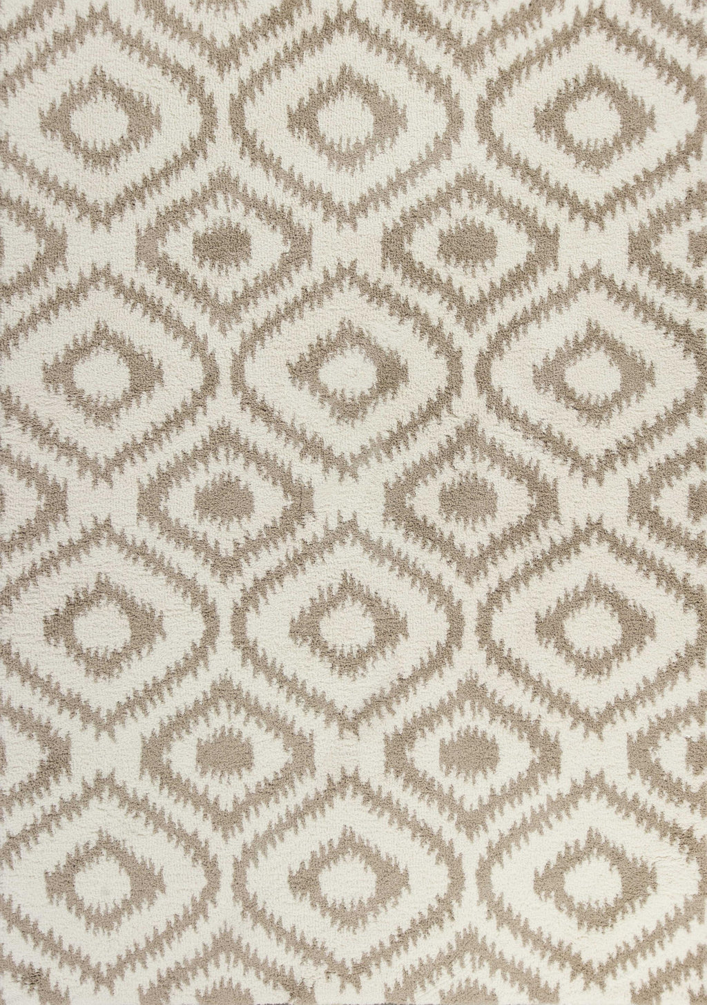 7'10" x 10'6" Microfiber Ivory-Beige Area Rug