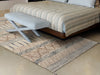 6' x 9' Polyester Greige Area Rug