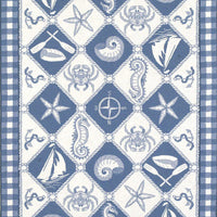 8' x 10'6" Wool Blue-Ivory Area Rug