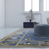 8' x 10'6" Wool Blue Area Rug