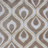 5' x 8' Wool & Viscose Blend Beige Area Rug