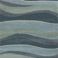 8' x 10' 6" Wool Ocean Area Rug