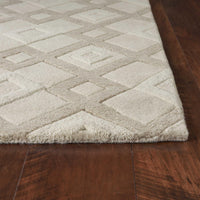 8' x 10'6" Wool Ivory Area Rug