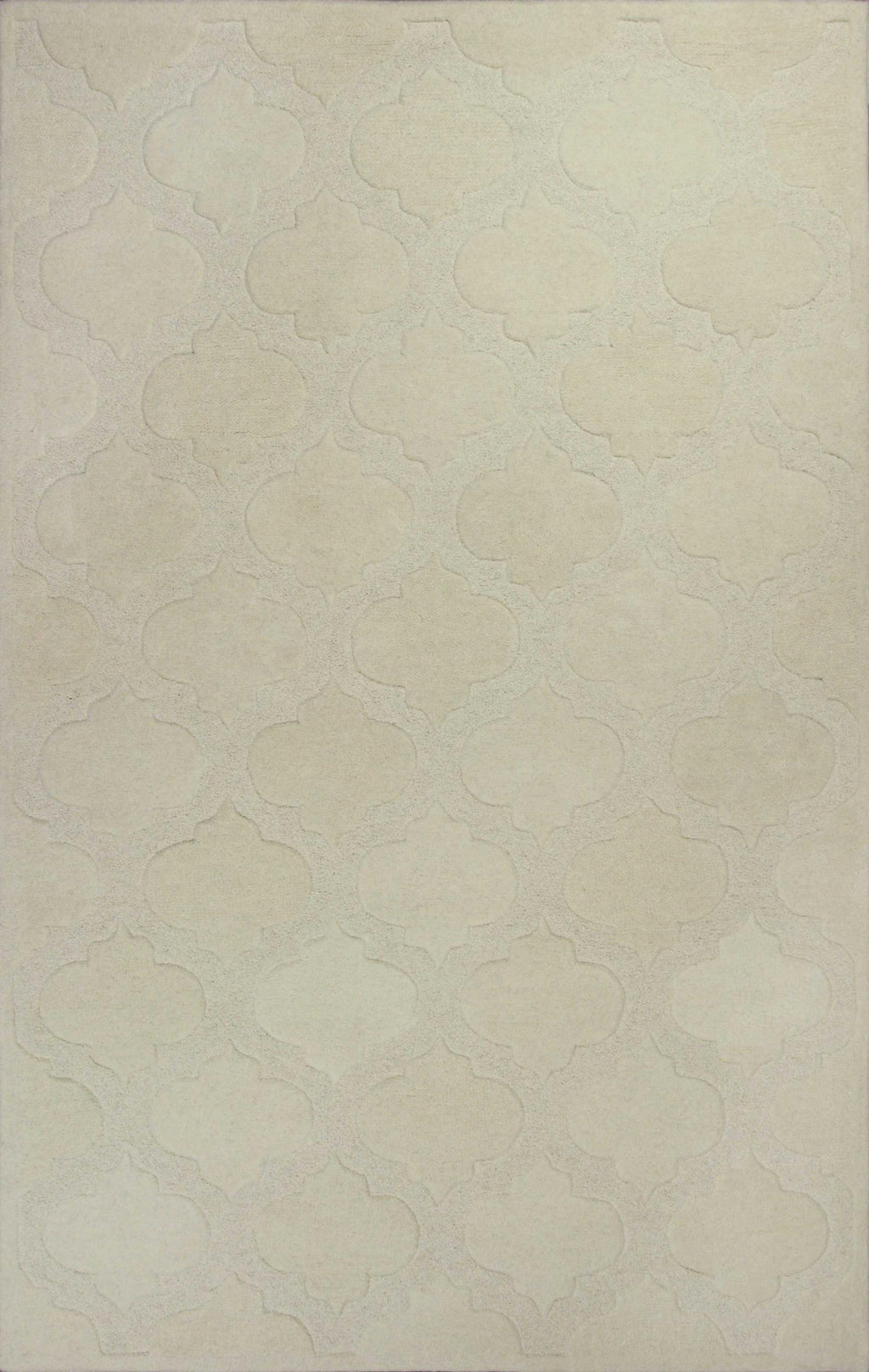 8' x 10'6" Wool Ivory Area Rug