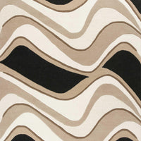 8' x 10'6" Wool Black-Beige Area Rug