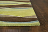 8' x 10'6" Wool Lime-Mocha Area Rug