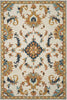 8'6" x 11'6" Wool Ivory Area Rug