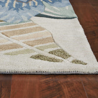 8' x 10'6" Polyester Sand Area Rug