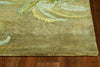 8'x10' Moss Green Hand Tufted Palm Trees Indoor Area Rug