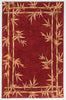 7'9" x 9'6" Wool Red Area Rug