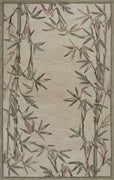 7'9" x 9'6" Wool Ivory Area Rug