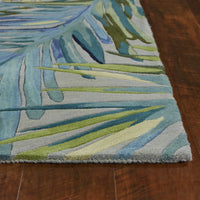 7' x 9' Wool Grey or Blue Area Rug