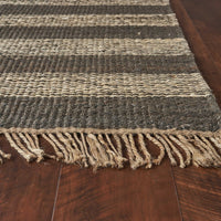 8'6" x 11'6" Jute Slate-Ivory Area Rug