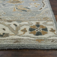 7'9" x 9'6" Wool Slate Area Rug