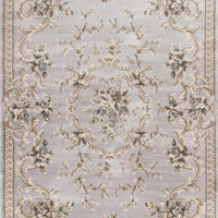 9' x 12' Polypropelene Light Grey Area Rug