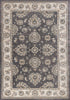 9' x 12' Polypropelene Grey-Ivory Area Rug