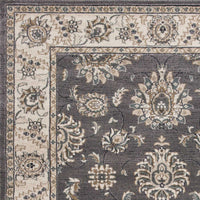 9' x 12' Polypropelene Grey-Ivory Area Rug