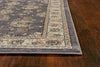 9' x 12' Polypropelene Grey-Ivory Area Rug