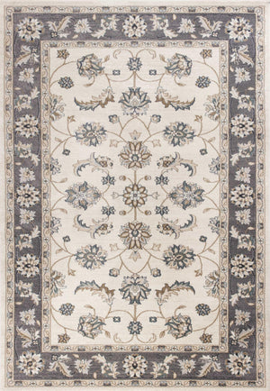 9' x 12' Polypropelene Ivory-Grey Area Rug