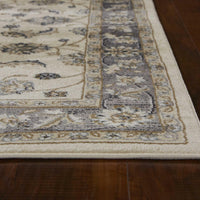 9' x 12' Polypropelene Ivory-Grey Area Rug