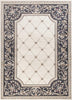 9' x 12' Polypropelene Ivory-Grey Area Rug