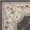 9' x 12' Polypropelene Grey-Ivory Area Rug