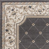 9' x 12' Polypropelene Grey-Ivory Area Rug