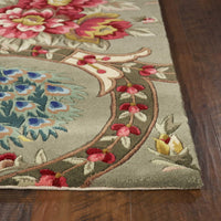 7'9" x 10'6" Wool Sage Area Rug