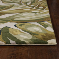 7'9" x 10'6" Wool Green Area Rug