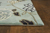 7'9" x 10'6" Wool Blue-Beige Area Rug