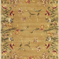 8' x 11' Wool Gold Area Rug