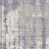 7'6"X 9'6" Viscose Grey-Blue Area Rug