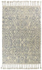 7'9" x 9'9" Wool Ivory-Blue Area Rug