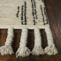 7'9" x 9'9" Wool Natural Area Rug