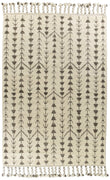 7'9" x 9'9" Wool Ivory Area Rug