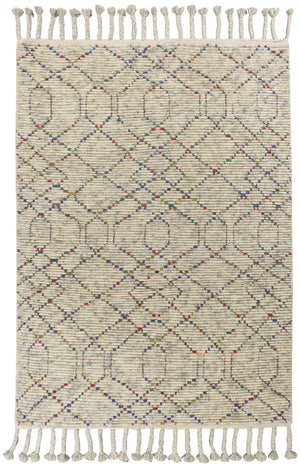 7'9" x 9'9" Wool Natural Area Rug