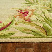 8'6" x 11'6" Wool Ivory Area Rug