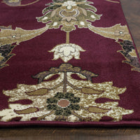 9'10" X 13'2" Polypropelene Red Area Rug