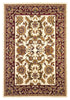 9'10" X 13'2" Polypropelene Ivory-Red Area Rug