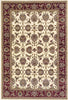 9'10" X 13'2" Polypropelene Ivory-Red Area Rug